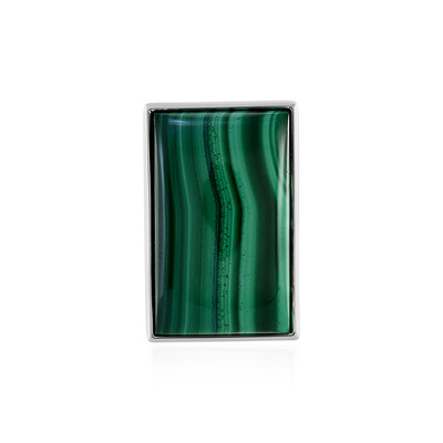 Pendentif en argent et Malachite (MONOSONO COLLECTION)
