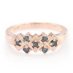 Bague pour homme en argent et Diamant fantaisie