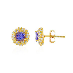 Boucles d'oreilles en argent et Tanzanite