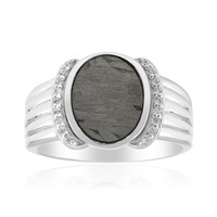 Bague en argent et Météorite d'Alétaï