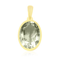 Pendentif en argent et Améthyste verte