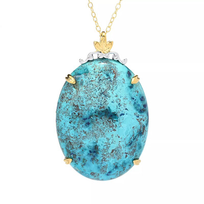 Collier en argent et Chrysocolle (Gems en Vogue)