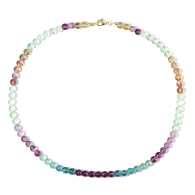 Collier en argent et Fluorite