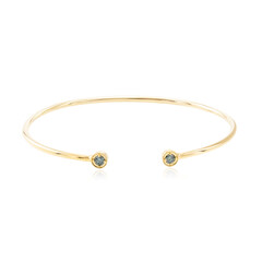 Bracelet en argent et Diamant VS1 bleu