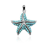 Pendentif en argent et Turquoise Sleeping Beauty