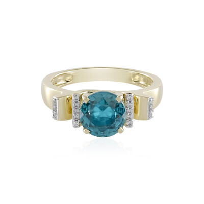 Bague en or et Zircon Ratanakiri AAA (de Melo)