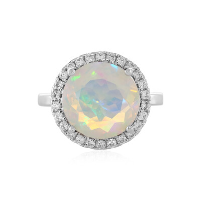 Bague en argent et Opale Welo