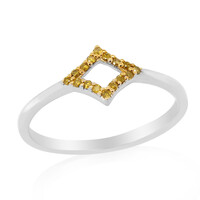 Bague en argent et Diamant jaune I3