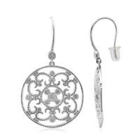 Boucles d'oreilles en argent et Diamant I3 (I)