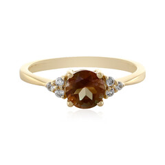 Bague en or et Pierre du Soleil de l’Orégon