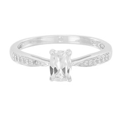 Bague en argent et Goshénite