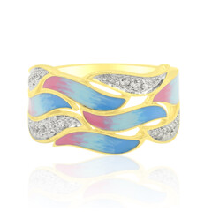 Bague en argent et Topaze blanche