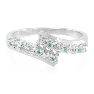 Bague en argent et Tourmaline Paraïba