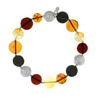Bracelet en argent et Ambre baltique