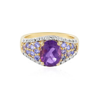 Bague en argent et Améthyste de Zambie