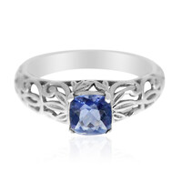Bague en argent et Fluorite à couleur changeante