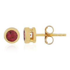 Boucles d'oreilles en argent et Tourmaline rose