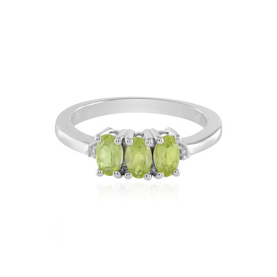 Bague en argent et Péridot