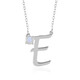 Collier en argent et Pierre de Lune arc-en-ciel