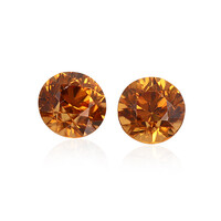  Zircon cognac (gemme et boîte de collection)