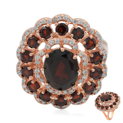 Bague en argent et Grenat