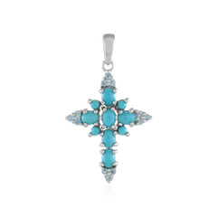 Pendentif en argent et Turquoise Sleeping Beauty