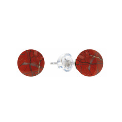 Boucles d'oreilles en argent et Jaspe sanguin