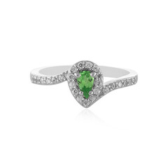 Bague en argent et Grenat Tsavorite