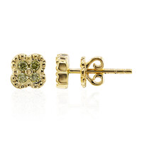 Boucles d'oreilles en or et Diamant VS1 jaune