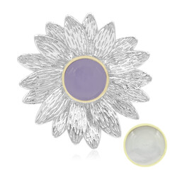 Pendentif en argent et Jade lavande