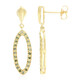 Boucles d'oreilles en argent et Diamant fantaisie