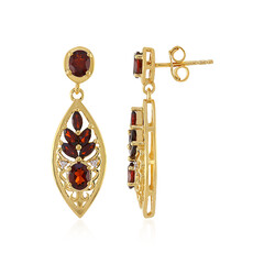 Boucles d'oreilles en argent et Grenat du Mozambique