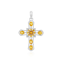 Pendentif en argent et Citrine