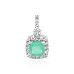 Pendentif en argent et Emeraude de Colombie