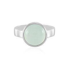 Bague en argent et Calcédoine d'eau
