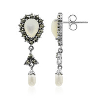 Boucles d'oreilles en argent et Nacre