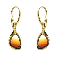 Boucles d'oreilles en argent et Ambre baltique