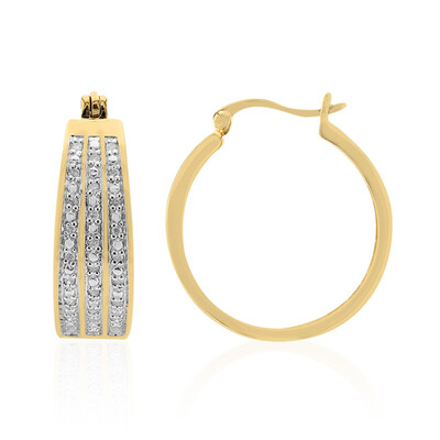 Boucles d'oreilles en argent et Diamant I3 (I)