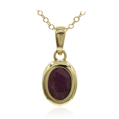 Collier en argent et Rubis
