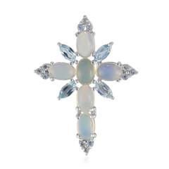 Pendentif en argent et Opale Welo