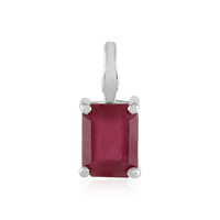 Pendentif en argent et Rubis de Madagascar