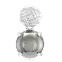 Pendentif en argent et Hématite noire