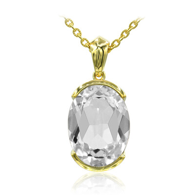 Collier en argent et Topaze blanche