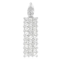 Pendentif en argent et Topaze blanche