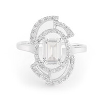 Bague en argent et Topaze Glacier