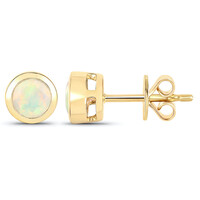Boucles d'oreilles en or et Opale Welo