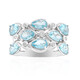 Bague en argent et Apatite bleue