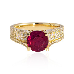 Bague en or et Rubis de Madagascar (de Melo)