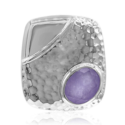 Pendentif en argent et Jadéite lavande (MONOSONO COLLECTION)