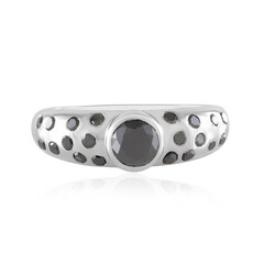 Bague en or et Diamant noir